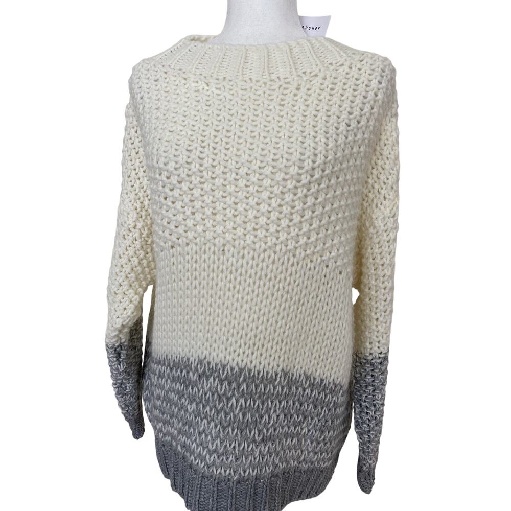 Topshop knitted warm sweater wool blend women sweater size M/L A003073